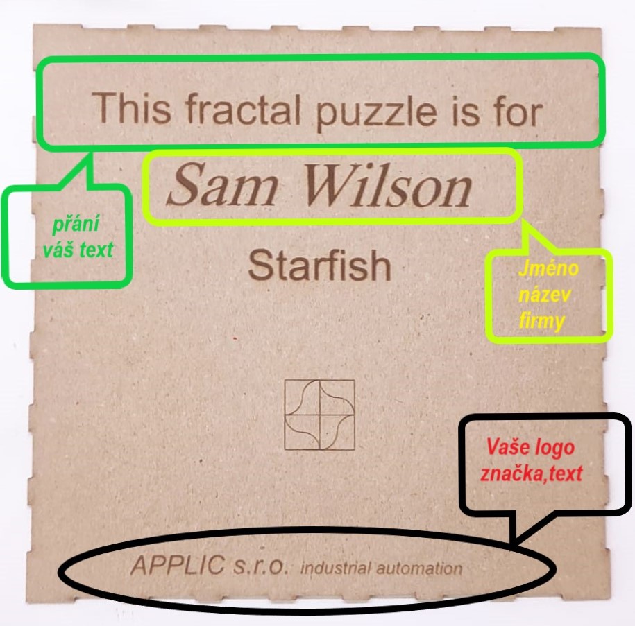 Fraktální puzzle Hvězdice